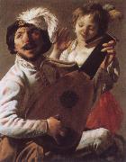 Hendrick Terbrugghen Duet oil painting artist